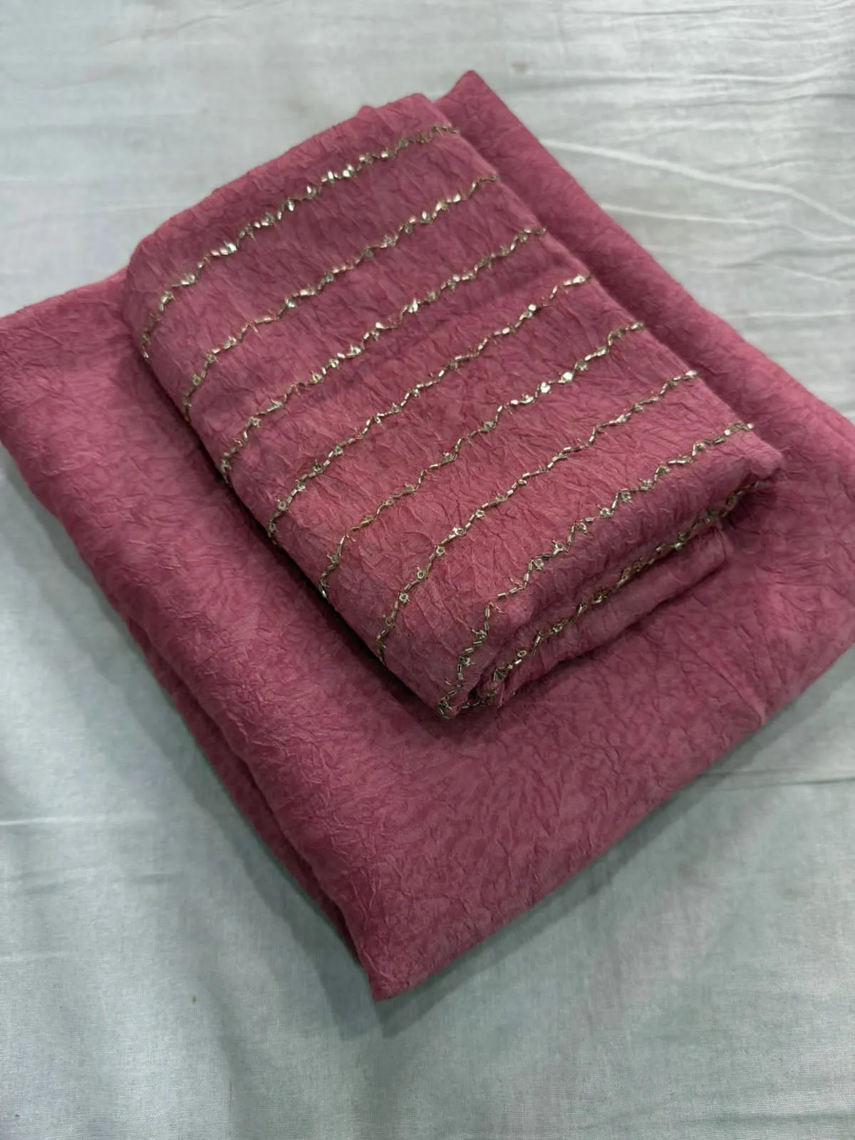 Rangoli Crush Saree With Sequence Blouse