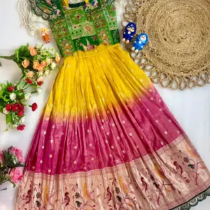 Viscose Dola Silk Kids Gown