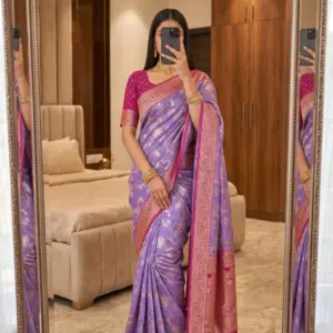 Banarasi Silk Saree with Blouse