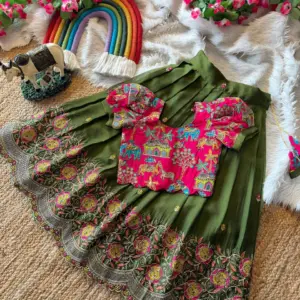 Rangoli Crush Lehenga for Girls