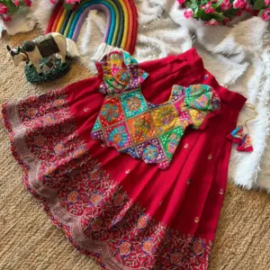 Rangoli Crush Lehenga for Girls