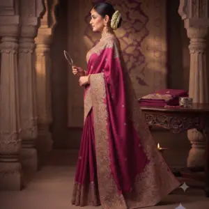 SPACE SILK EMBROIDERY WITH SEPARATE BLOUSE