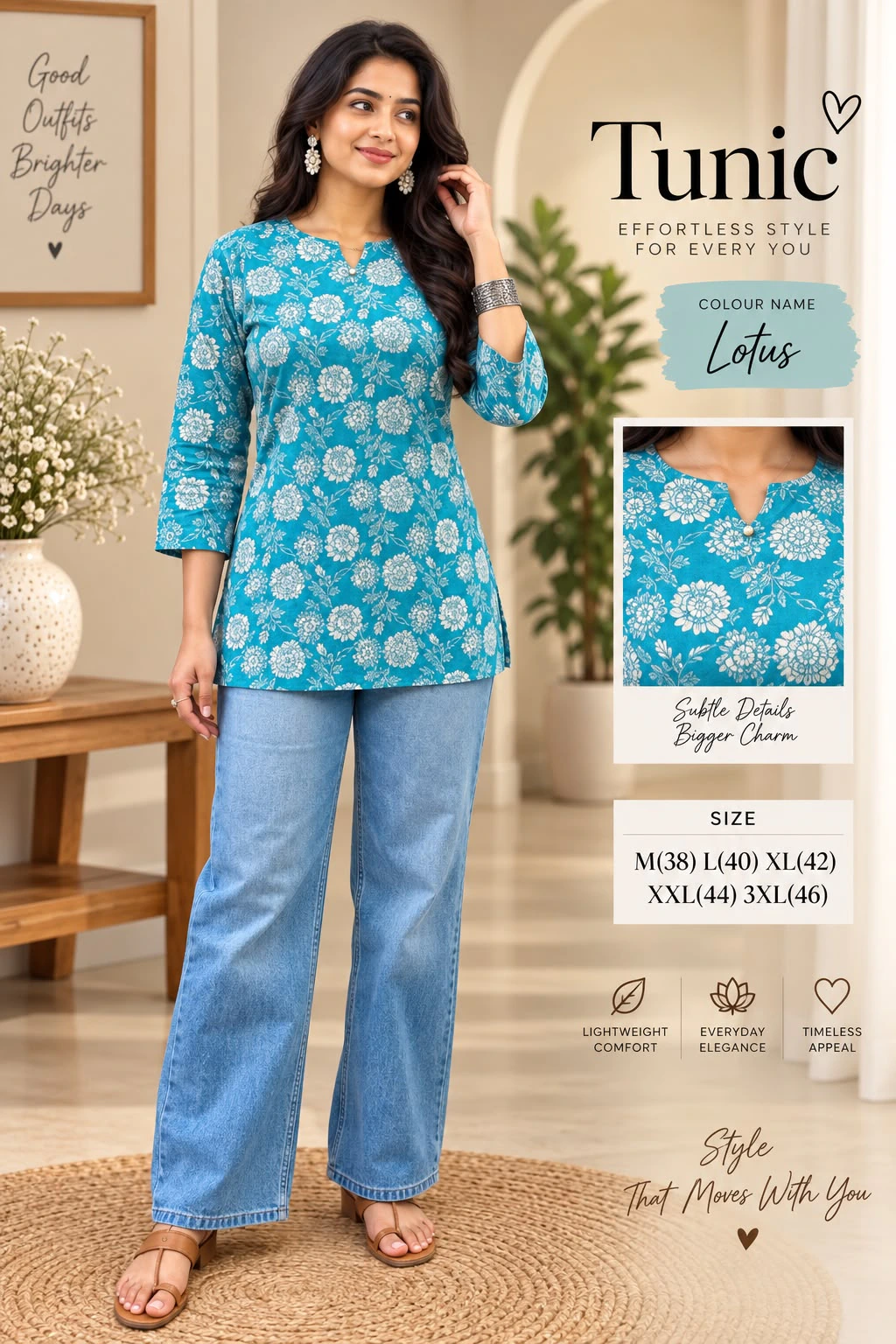 Cotton Printed Kurti