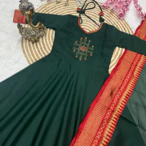 Span Cotton Anarkali Kurta Set