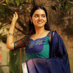 Vichitra Blooming Gown for Women