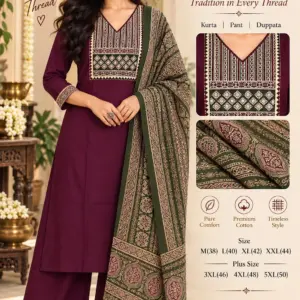 Cotton Ajrakh Print Kurta Set