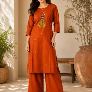 Dabu Cotton 2-Piece Co-ord Set - Premium