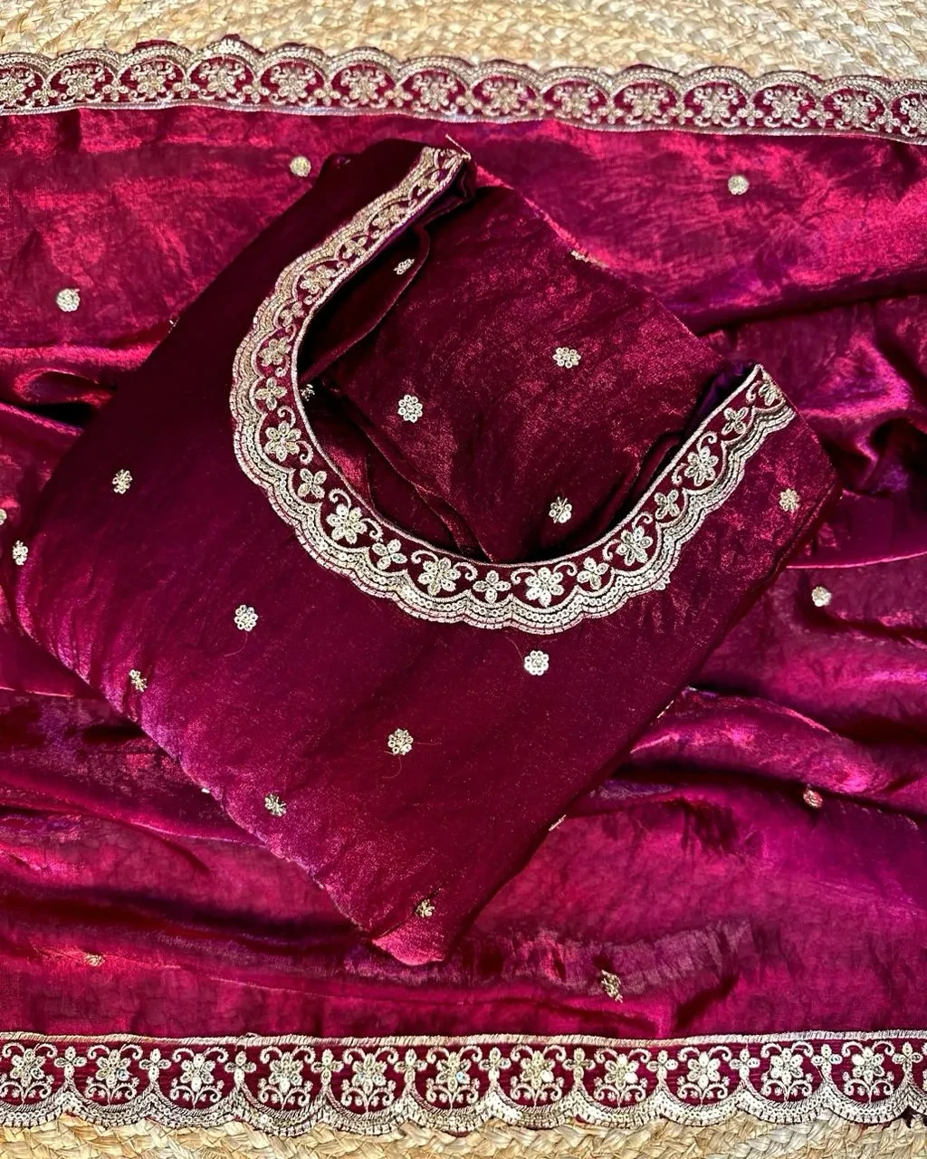 Trending Space Silk Rich sequence embroidery Gown With Dupatta