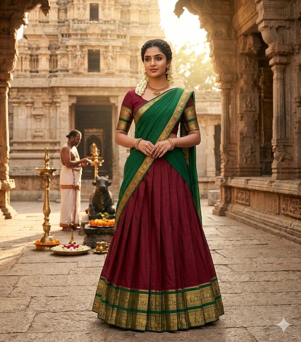 Kanci Cotton Silk Lehenga Set