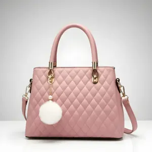 Stylish Ladies PU Leather Shoulder Handbag Premium Fashion Tote Bag with Spacious Multi-Compartment