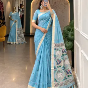 Cotton Zari Woven Saree