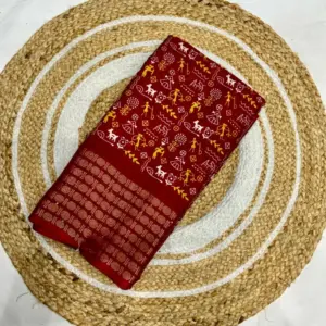 Dola Silk Kalamkari Saree