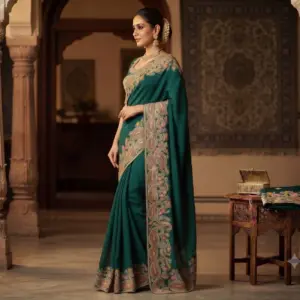 SPACE SILK EMBROIDERY WITH SEPARATE BLOUSE