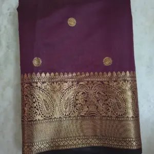 Vintage Look Banarasi Soft Silk Sarees