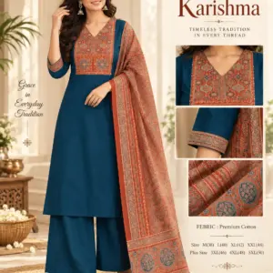 Cotton Ajrakh Print Kurta Set