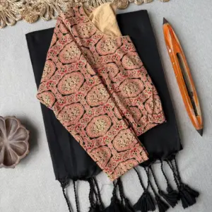 Insta Most Viral Khadi Sarees With Stretchable Blouse