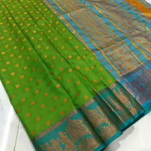 Soft Silk Zari Saree with Blouse
