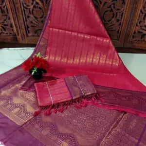 Soft Silk Saree with Blouse – Design 2