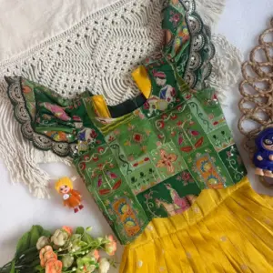 Viscose Dola Silk Kids Gown