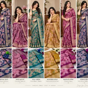 Slub Cotton Saree with Blouse