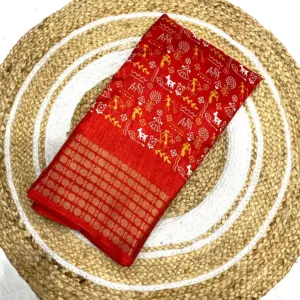 Dola Silk Kalamkari Saree
