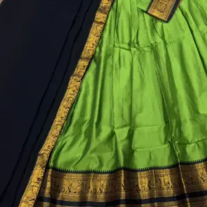 Pure Kanjivaram Silk Ethinic Half-Saree Set
