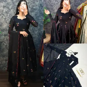 South Mull Chanderi Anarkali Set