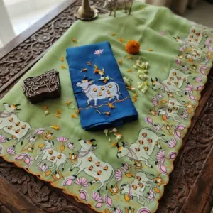 Embroidered Saree with Blouse
