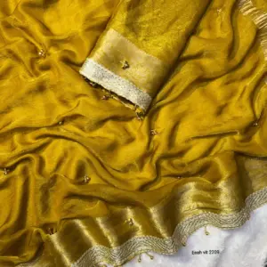 Tissue Silk Saree with Ghungroo Work