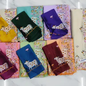 Embroidered Saree with Blouse