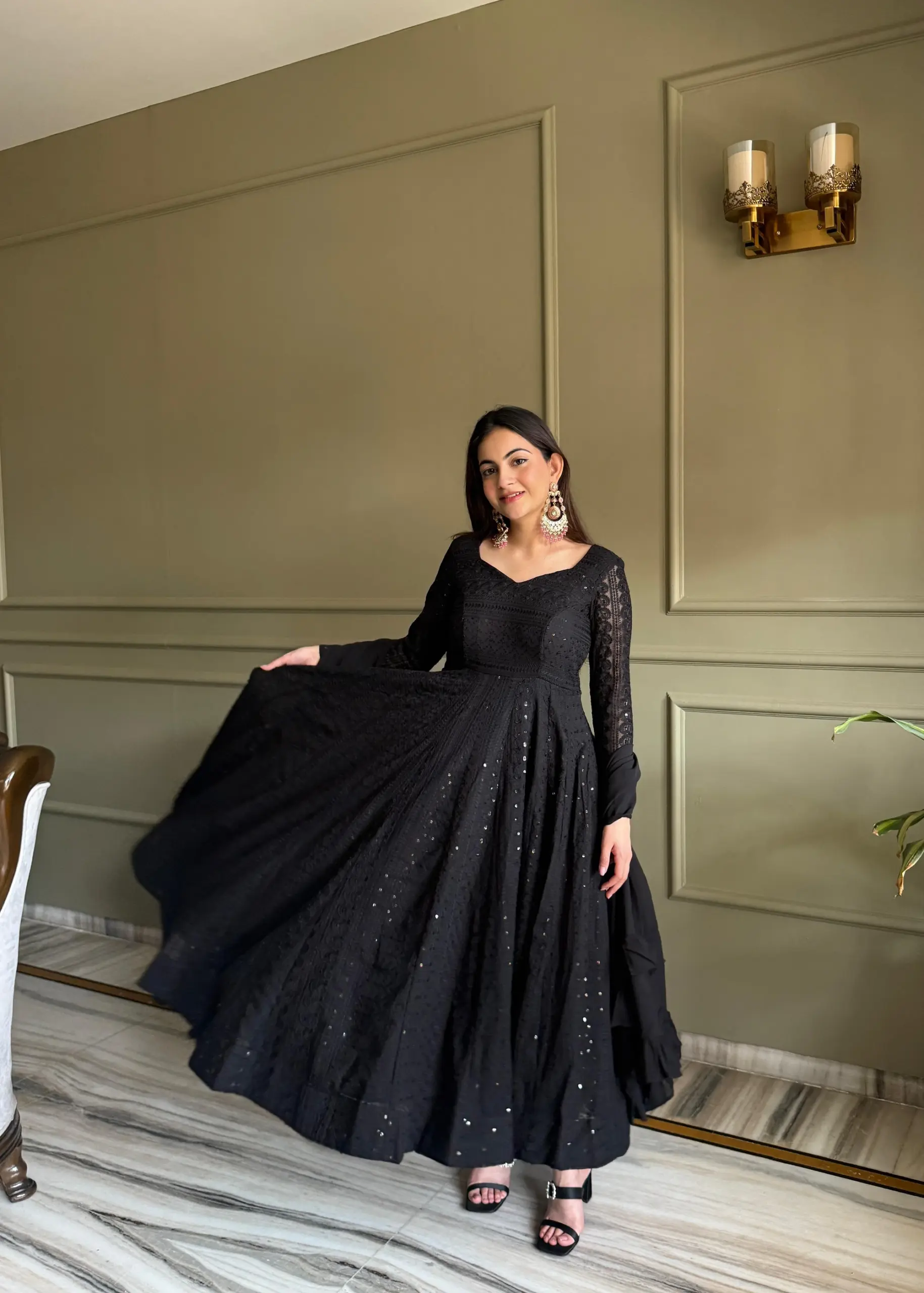 Ready to Wear Fully Flaired Anarkali Set