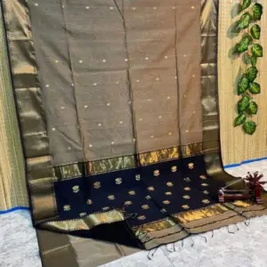 Silk Cotton Saree with Big Border
