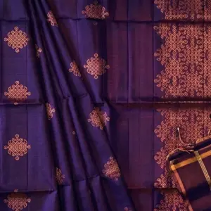 Soft Silk Saree with Blouse – Design 3