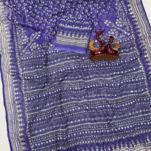 Actress Kareena Kapoor Mam Inspired Georgette Mirror Work Sarees