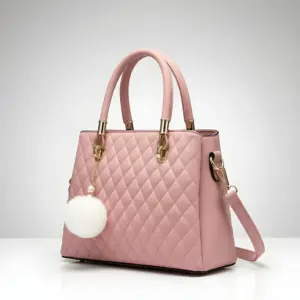 Stylish Ladies PU Leather Shoulder Handbag Premium Fashion Tote Bag with Spacious Multi-Compartment