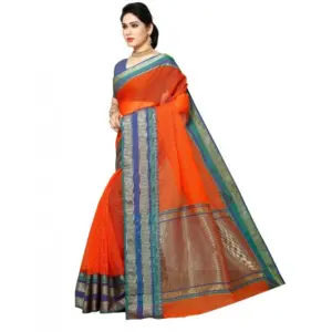 Women's Kota Doria Cotton Weaving Saree with Blouse – Fanta