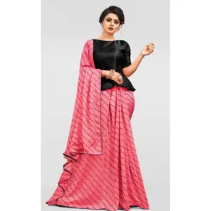 Women's Vichitra Sequence Work Saree with Blouse – Gajari