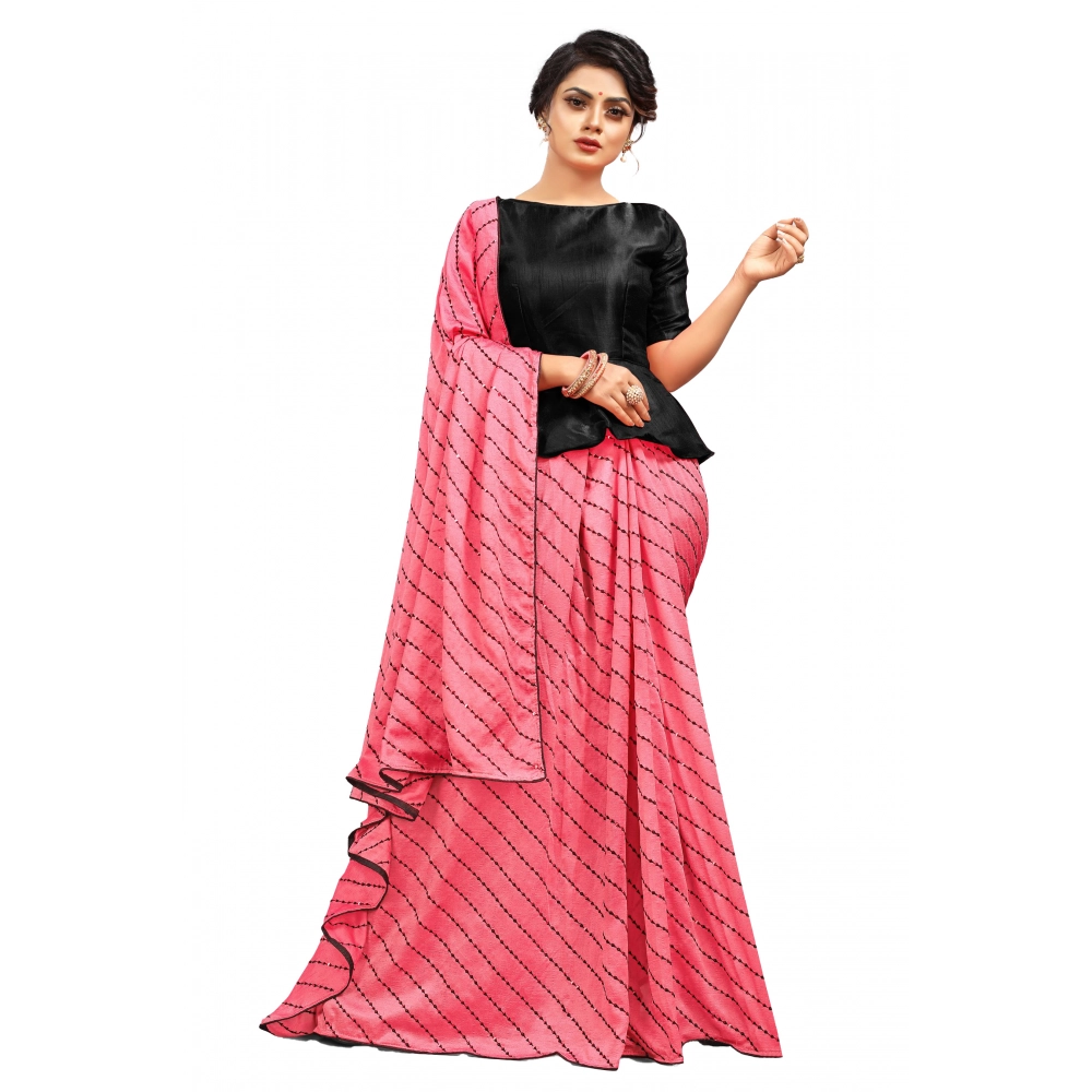Women's Vichitra Sequence Work Saree with Blouse – Gajari