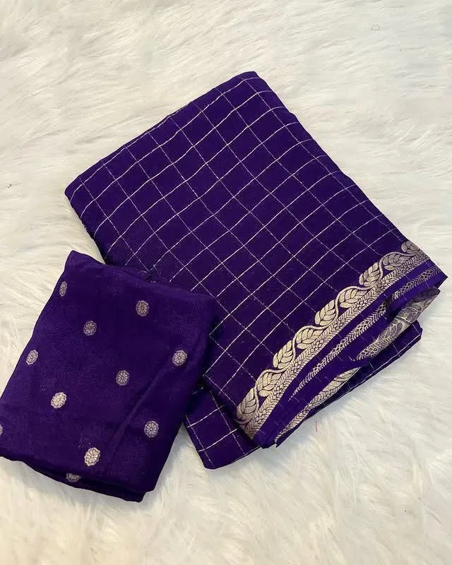 Most Gorgeous Pure Viscose Georgette Sarees With Blouse