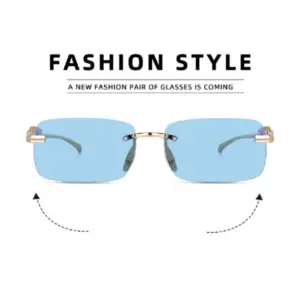 Generic Classic Unisex UV400 Protection Sunglasses (Gold)