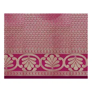 Women's Jacquard Woven Saree with Blouse – Blue
