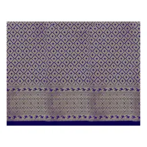 Women's Jacquard Woven Saree with Blouse – Pink