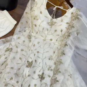 Fendy Silk Gown with Dupatta