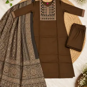 Cotton Ajrakh Print Kurta Set