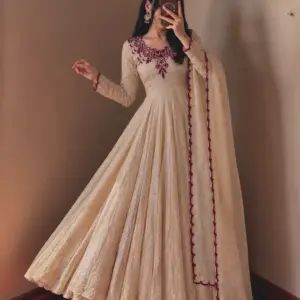Doremon Crush Embroidered Gown
