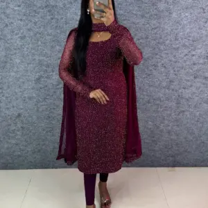 Premium PartyWear Kurti Set With Dupatta