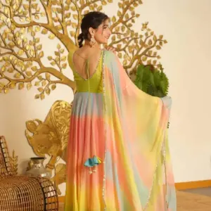 Elegant 3-Piece Anarkali Set