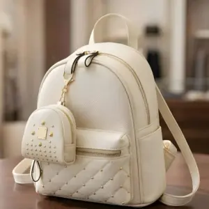 Latest Trendy Women’s Pink Backpack | Lightweight & Durable PU Leather School/College Bag|Adjustable