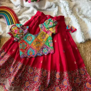 Rangoli Crush Lehenga for Girls