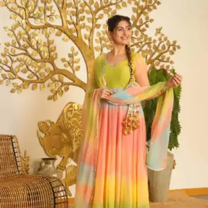 Elegant 3-Piece Anarkali Set